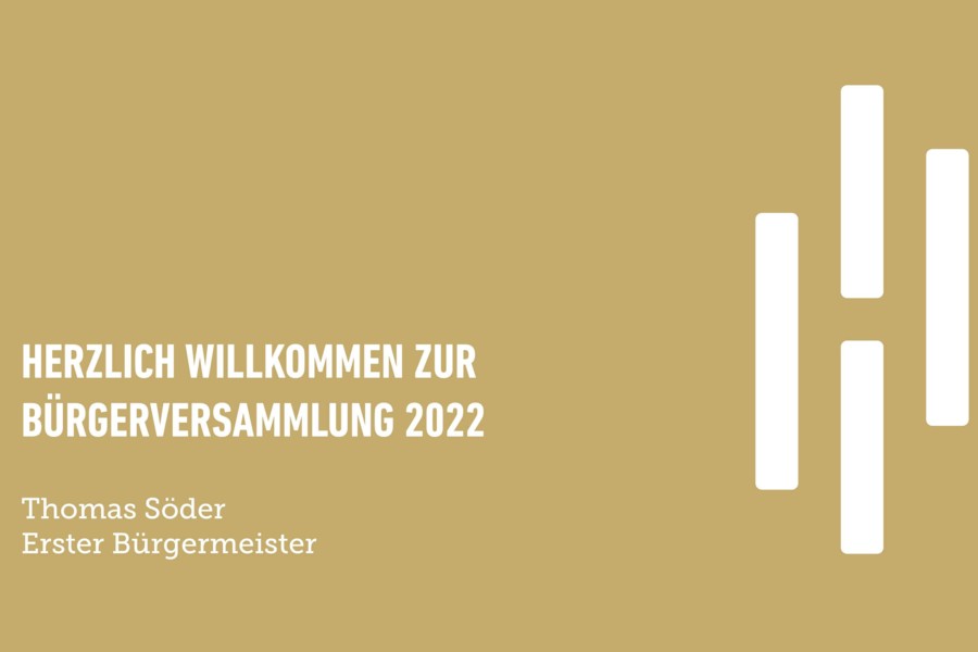Bürgerversammlungen am 18. und 25. November