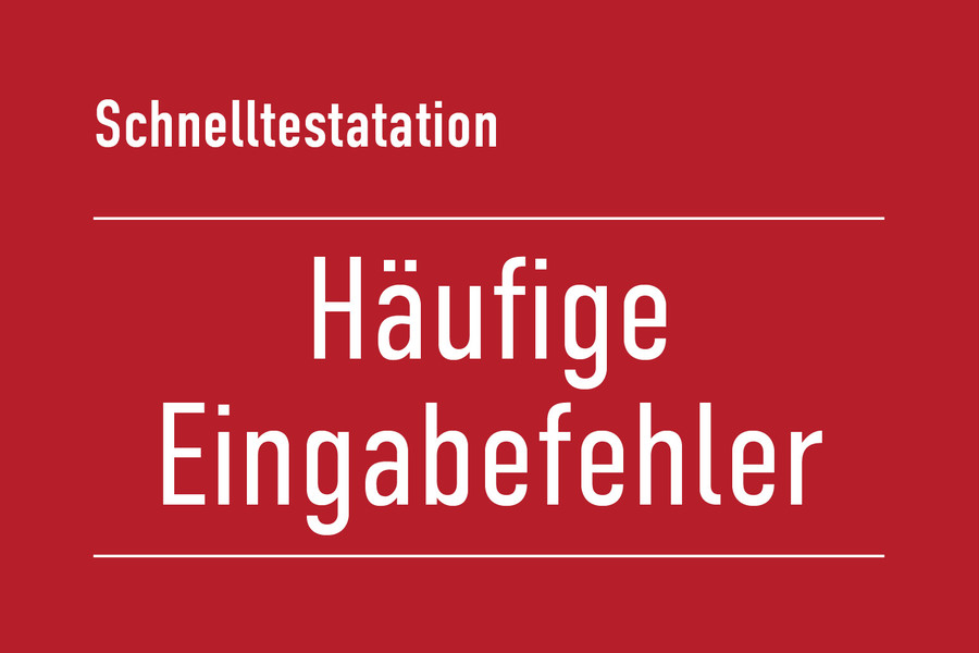 Häufige Fehler Bei Testanmeldung Und Ergebnisabruf - 5 - 2021 ...